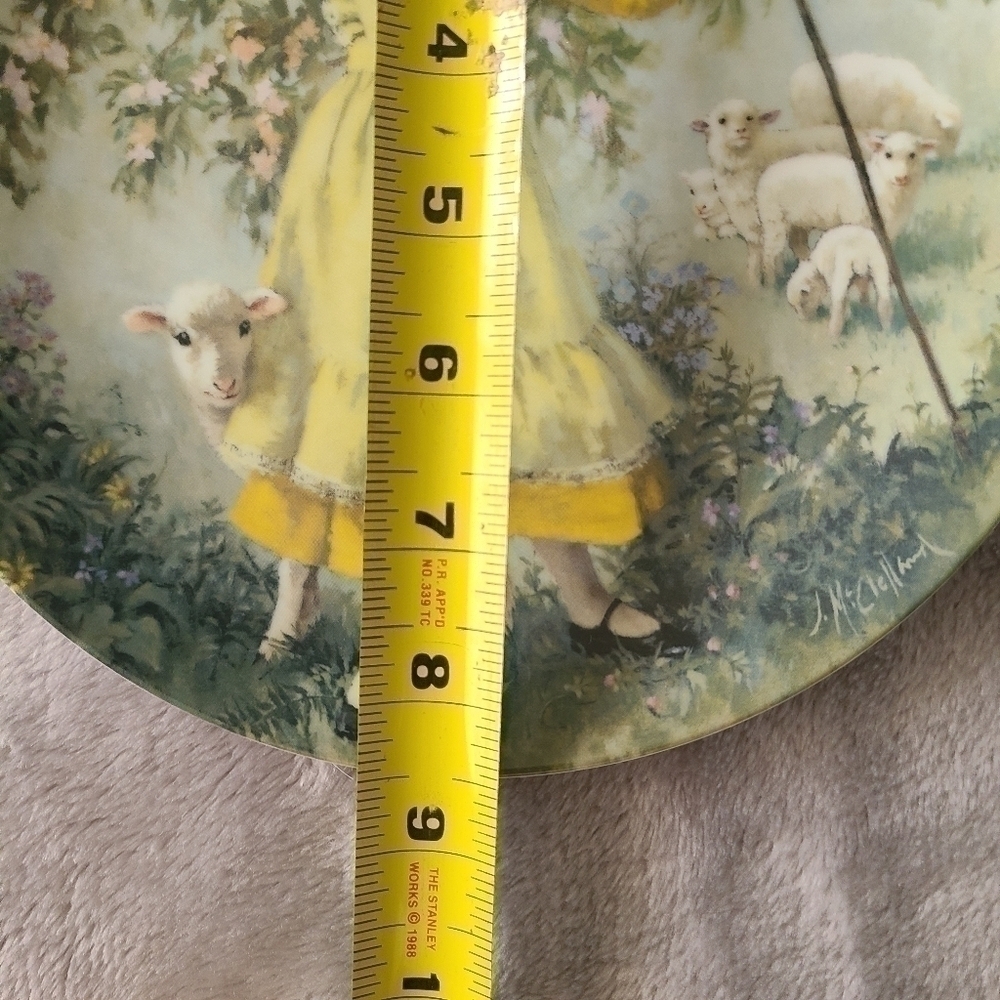 Vtg 80s Little Bo Peep 8.5" Collectors Plate - Picture 3 of 4